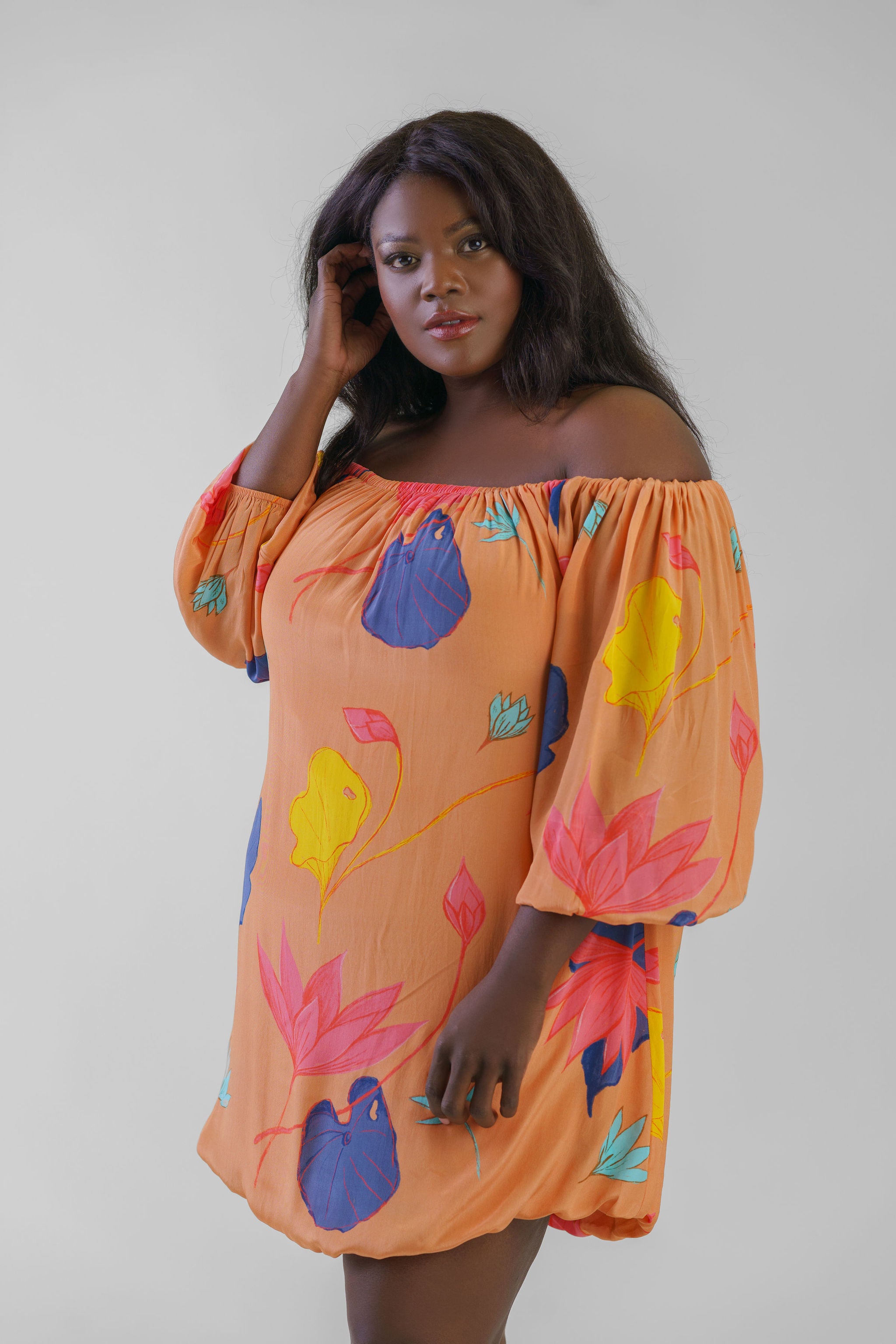MALLIKA BUBBLE MINI DRESS plus-size - AMOUR781