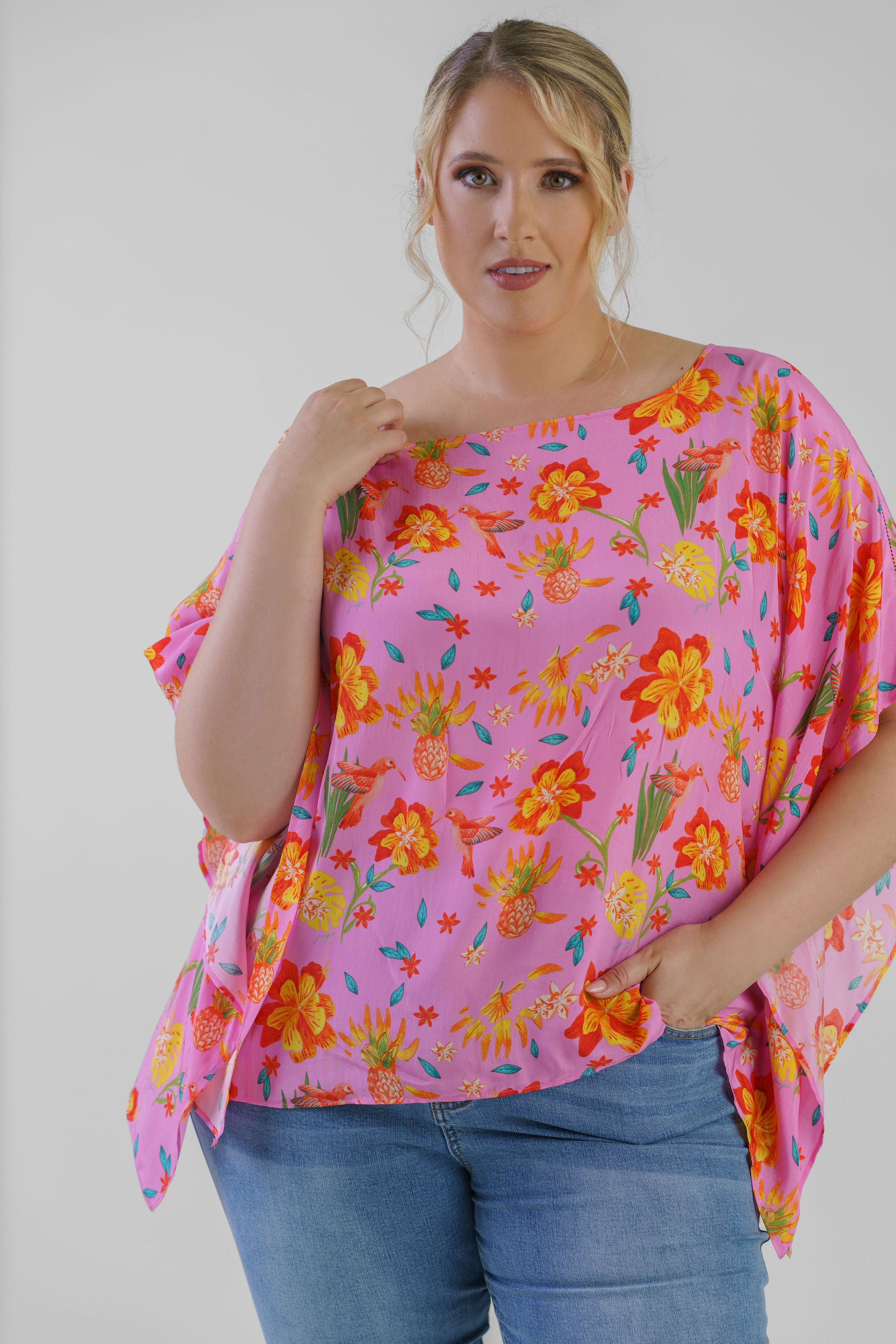 NARGIS KAFTAN TOP plus-size - AMOUR781