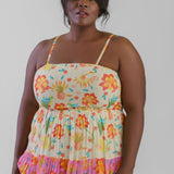 NARGIS SHIMMER SUNSET MAXI DRESS plus-size - AMOUR781