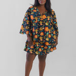 SITARA V NECK TOP plus-size - AMOUR781