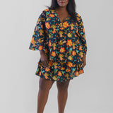 SITARA V NECK TOP plus-size - AMOUR781