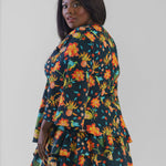 SITARA V NECK TOP plus-size - AMOUR781