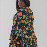 SITARA V NECK TOP plus-size - AMOUR781