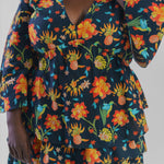 SITARA V NECK TOP plus-size - AMOUR781