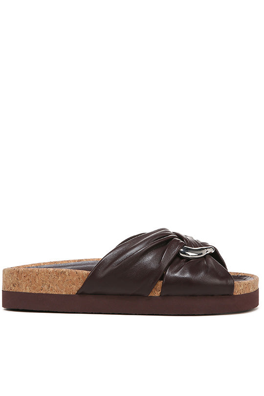 GLO LEATHER SLIDE SANDAL - AMOUR781