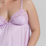 LAVENDER PAJAMA SHORT SET plus-size - AMOUR781