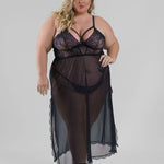 SHEER GOWN plus-size - AMOUR781