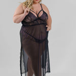 SHEER GOWN plus-size - AMOUR781