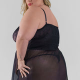 SHEER GOWN plus-size - AMOUR781