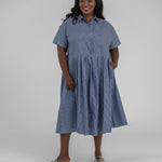 KYLE - BIG PLEATED SHIRT DRESS - AMOUR781