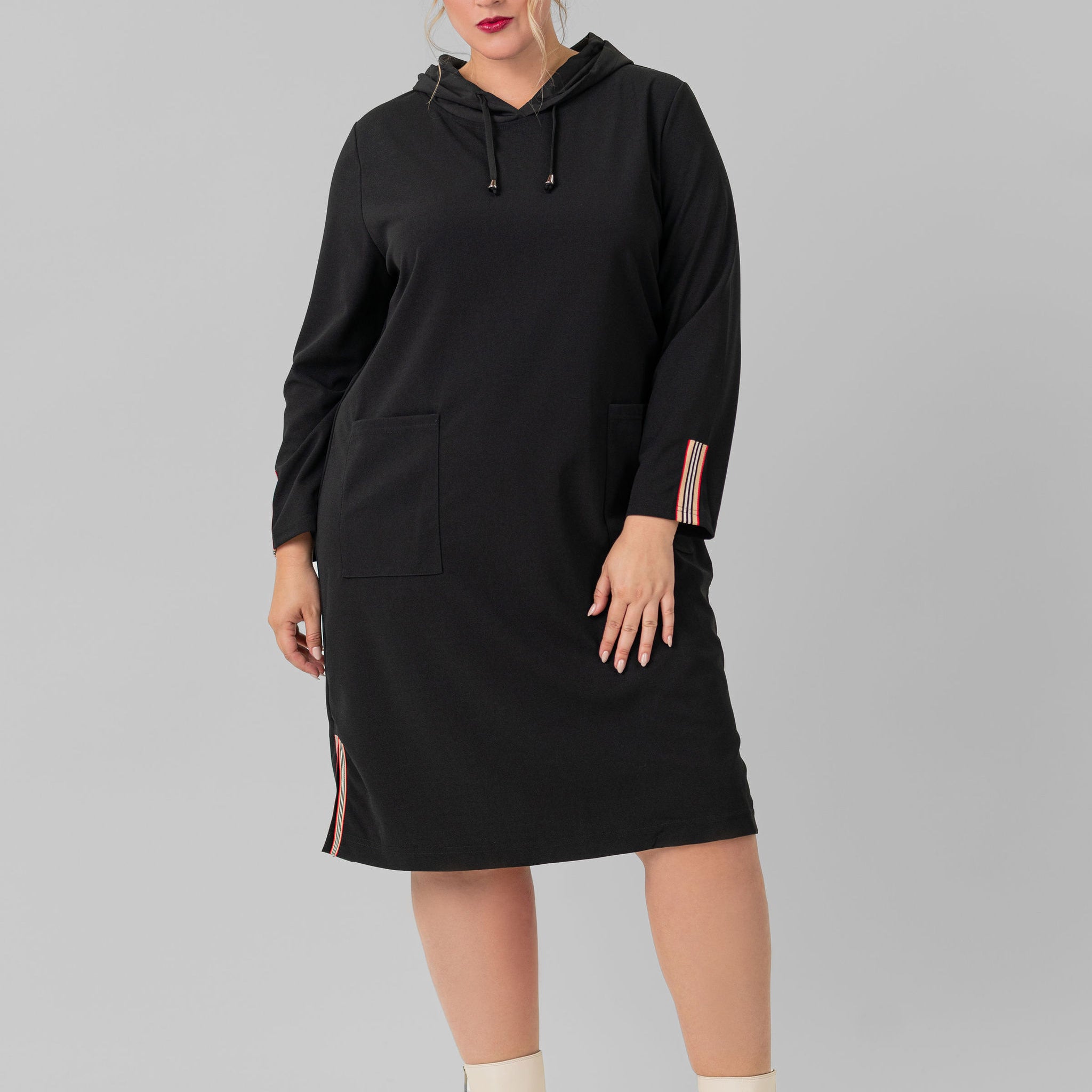 KYLIA HOODIE DRESS plus-size - AMOUR781