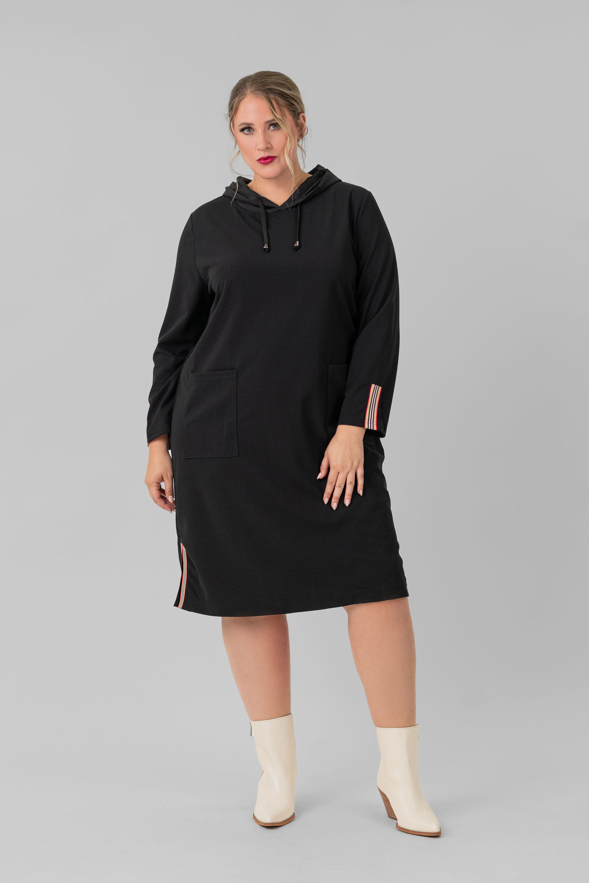 KYLIA HOODIE DRESS plus-size - AMOUR781