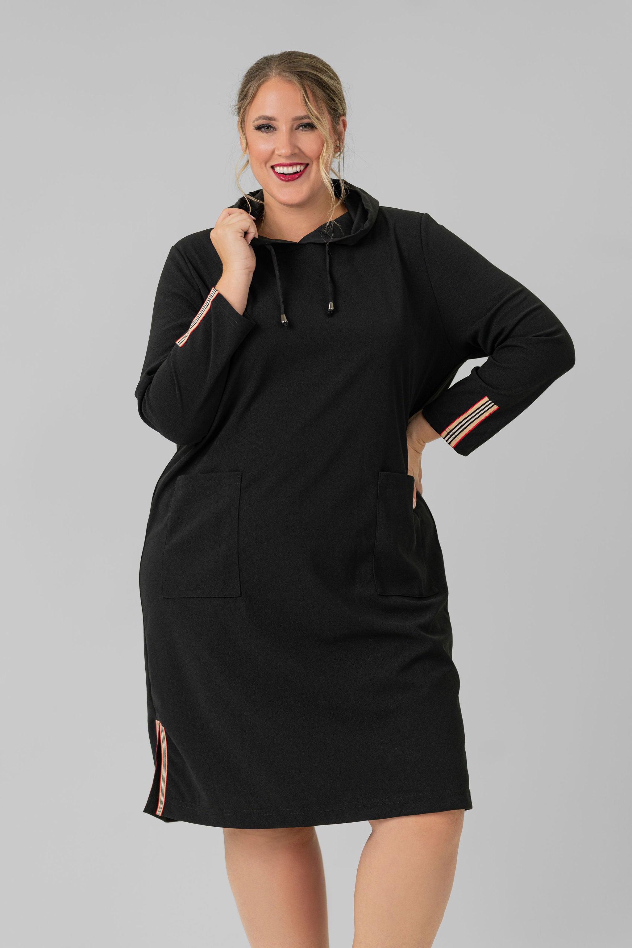 KYLIA HOODIE DRESS plus-size - AMOUR781