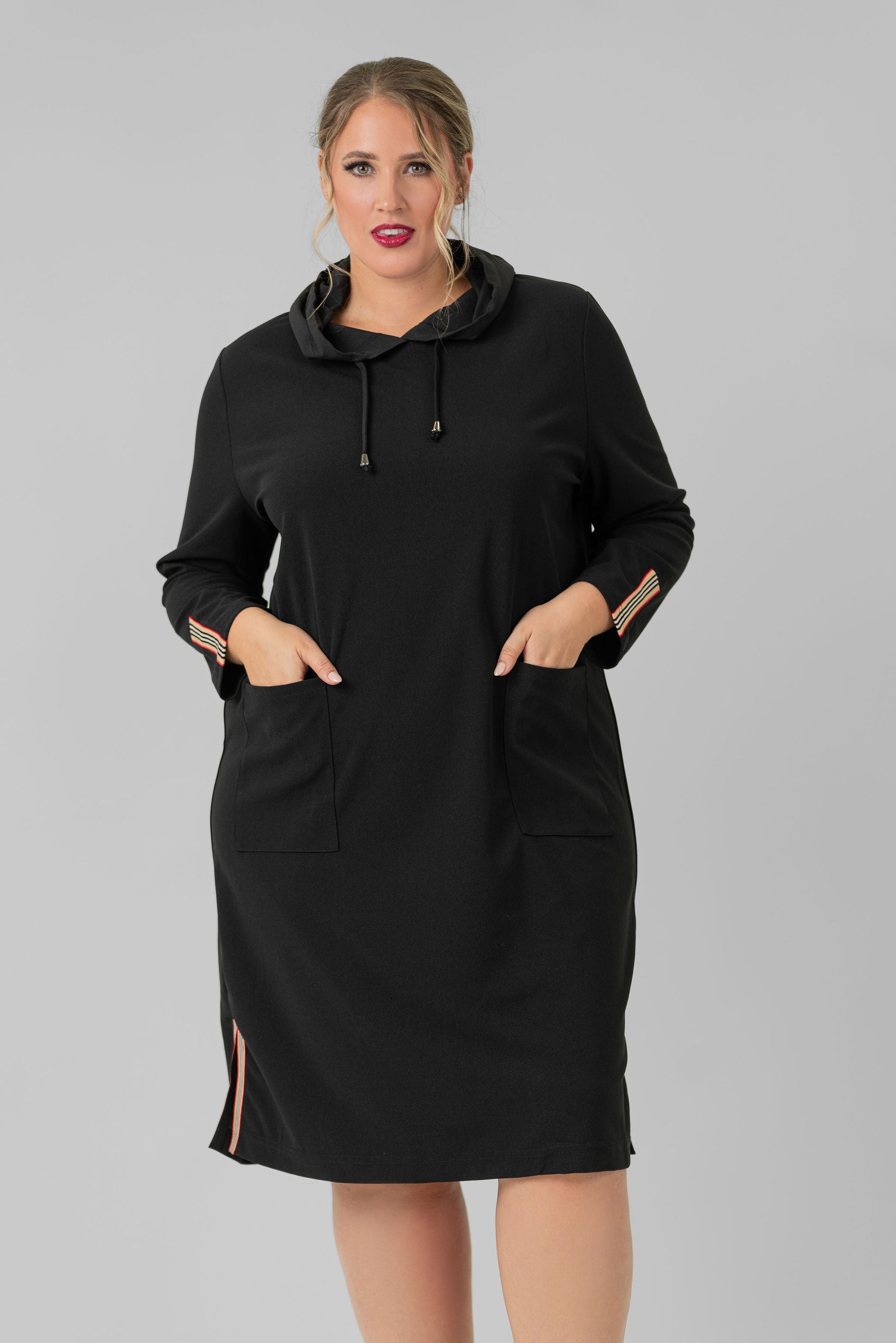 KYLIA HOODIE DRESS plus-size - AMOUR781