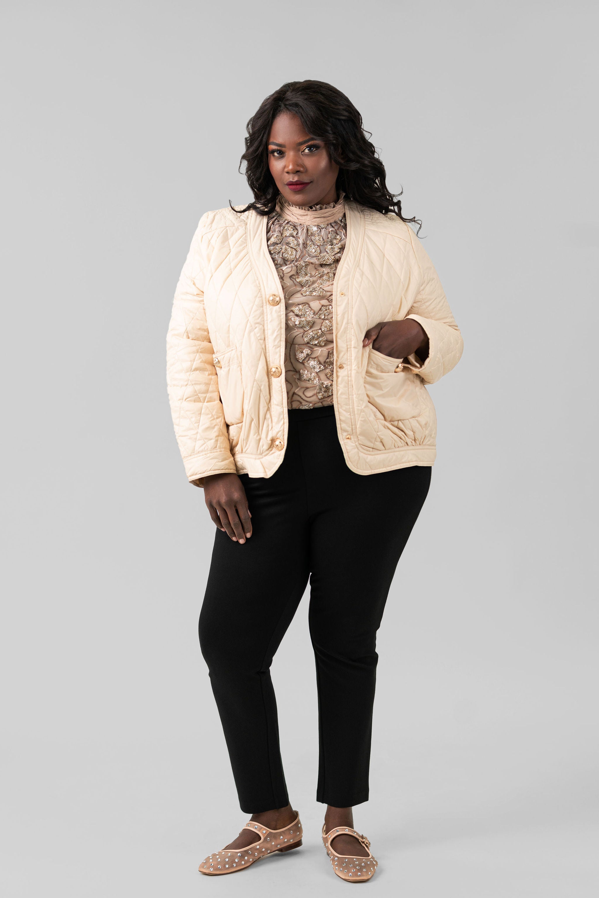 QUILTED PUFFER plus-size - AMOUR781