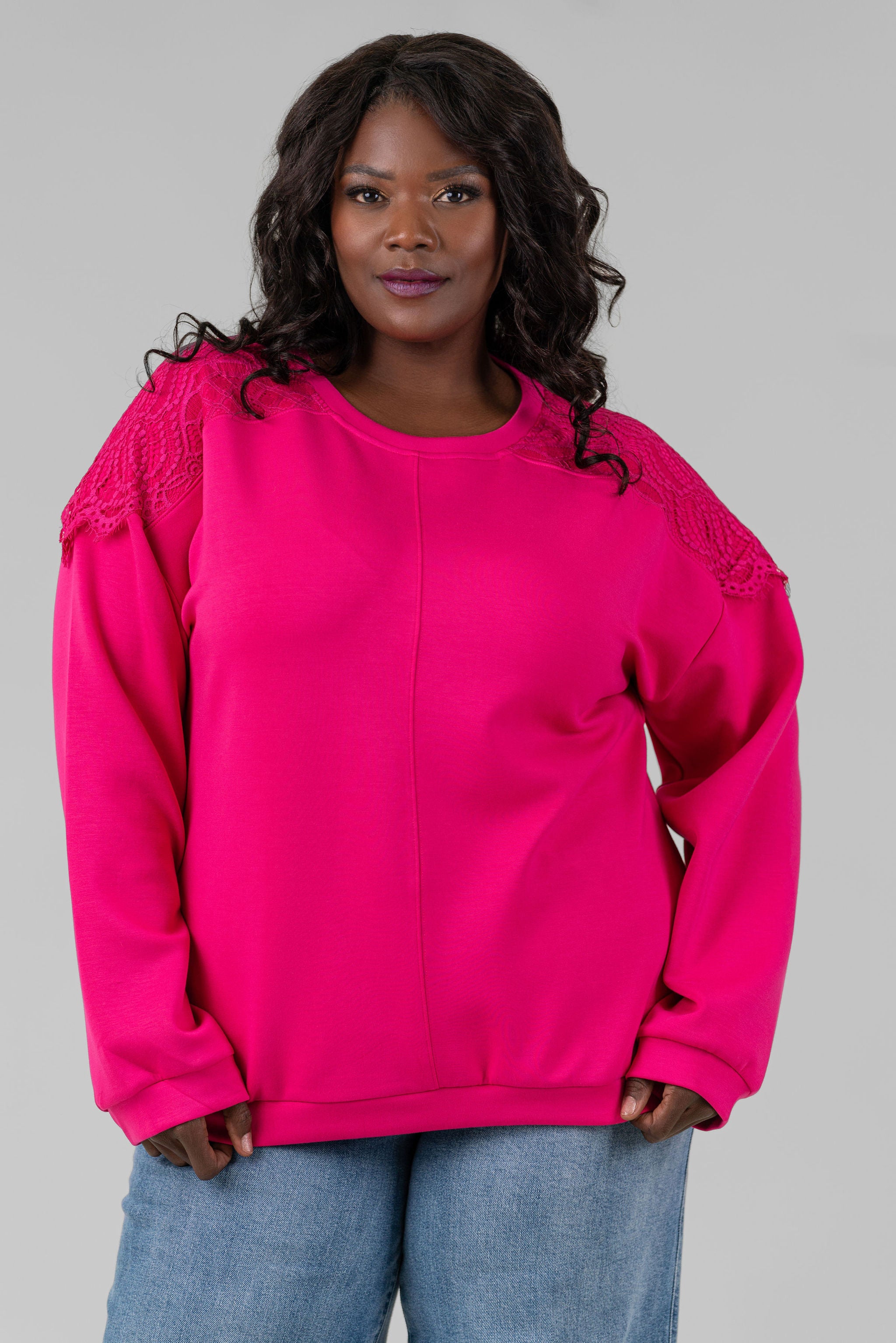 CYNDY TOP plus-size - AMOUR781