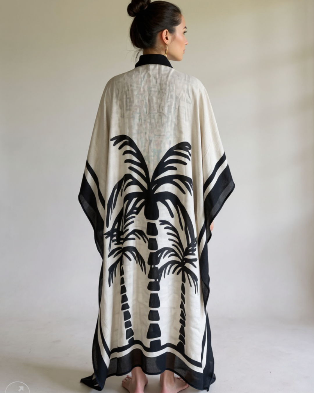 REBECCA LINEN KAFTAN plus-size - AMOUR781