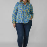 FLORAL BLOUSE plus-size - AMOUR781