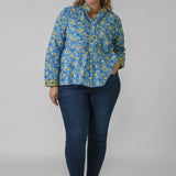FLORAL BLOUSE plus-size - AMOUR781