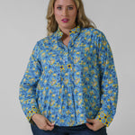 FLORAL BLOUSE plus-size - AMOUR781