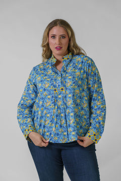 FLORAL BLOUSE plus-size - AMOUR781