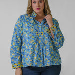 FLORAL BLOUSE plus-size - AMOUR781