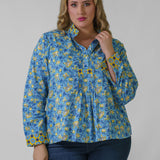 FLORAL BLOUSE plus-size - AMOUR781