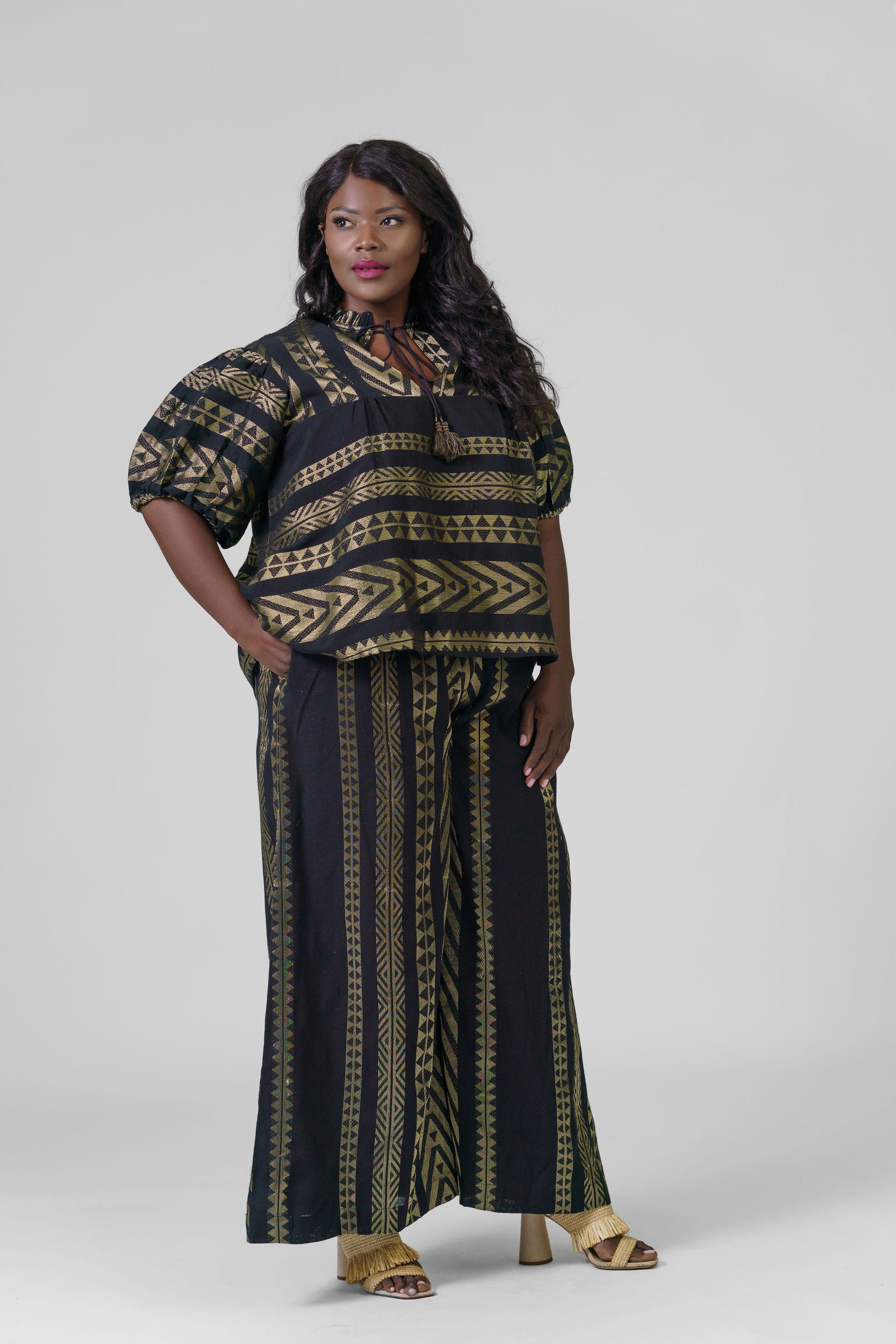 FOLKLORE PANT plus-size - AMOUR781