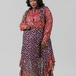 GOLD LEOPARD SKIRT plus-size - AMOUR781