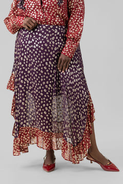 GOLD LEOPARD SKIRT plus-size - AMOUR781