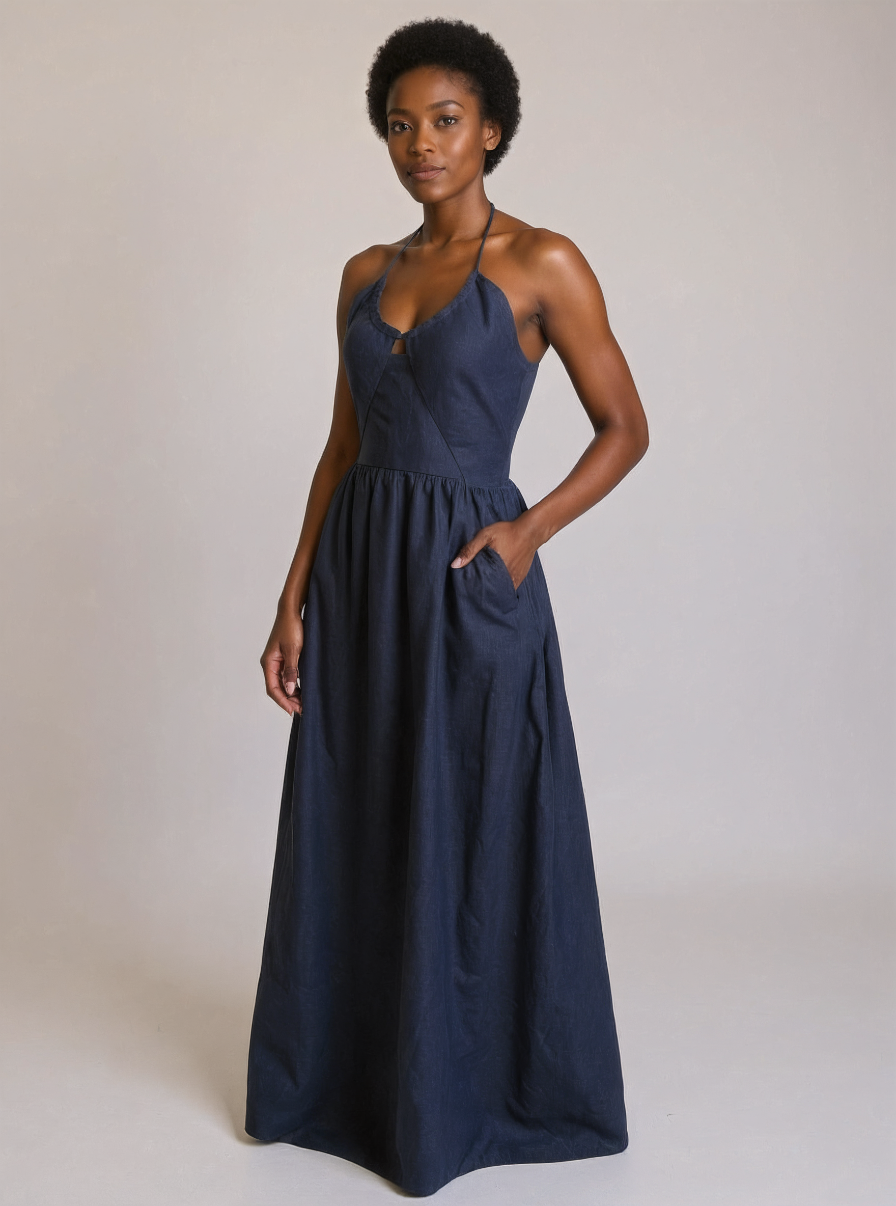 ALEXIS HALTER DRESS plus-size - AMOUR781
