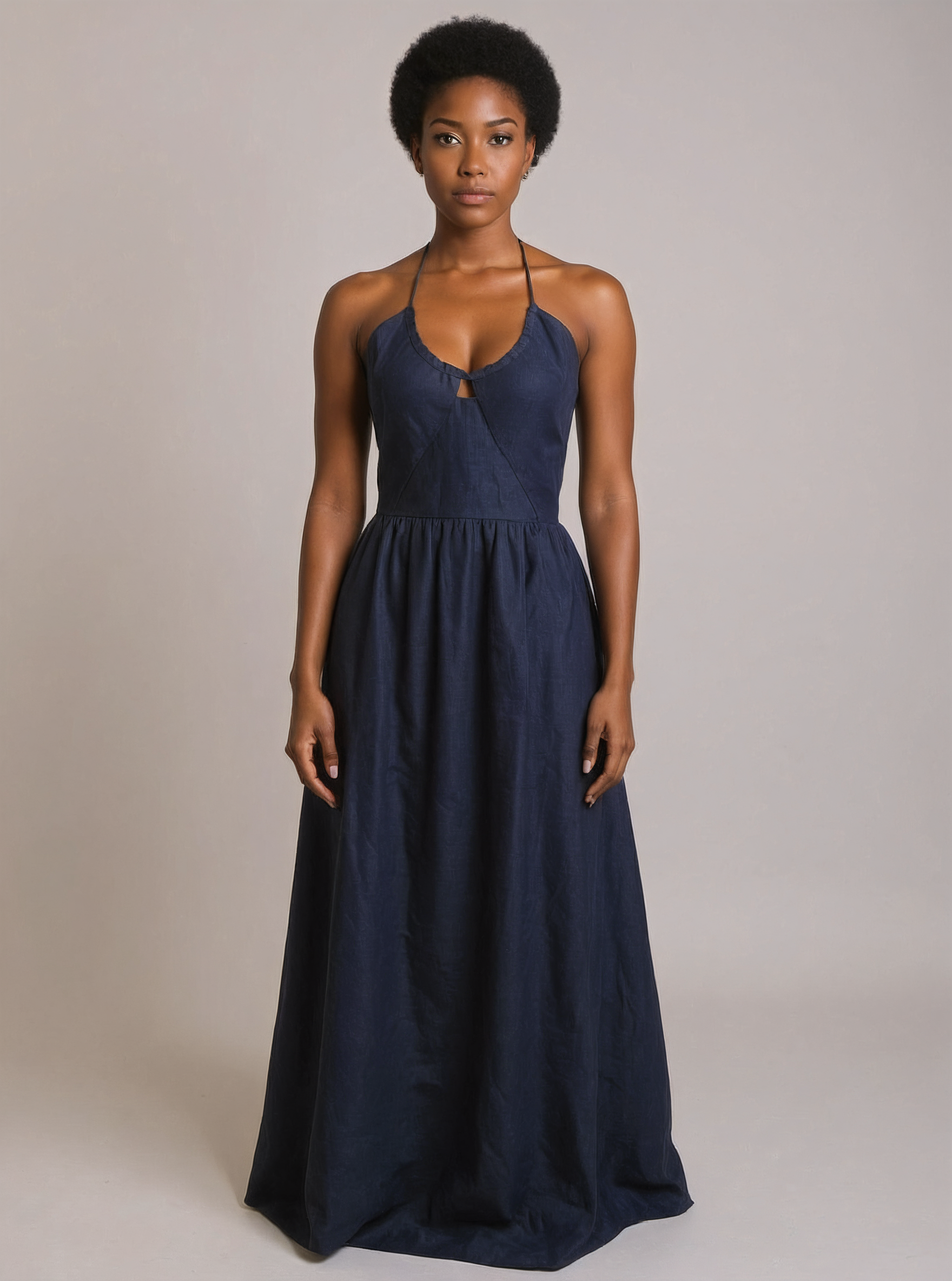 Alexis Halter Dress, L / Navy by Journey XX AMOUR781 Alexis Halter Dress, L / Navy by Journey XX AMOUR781