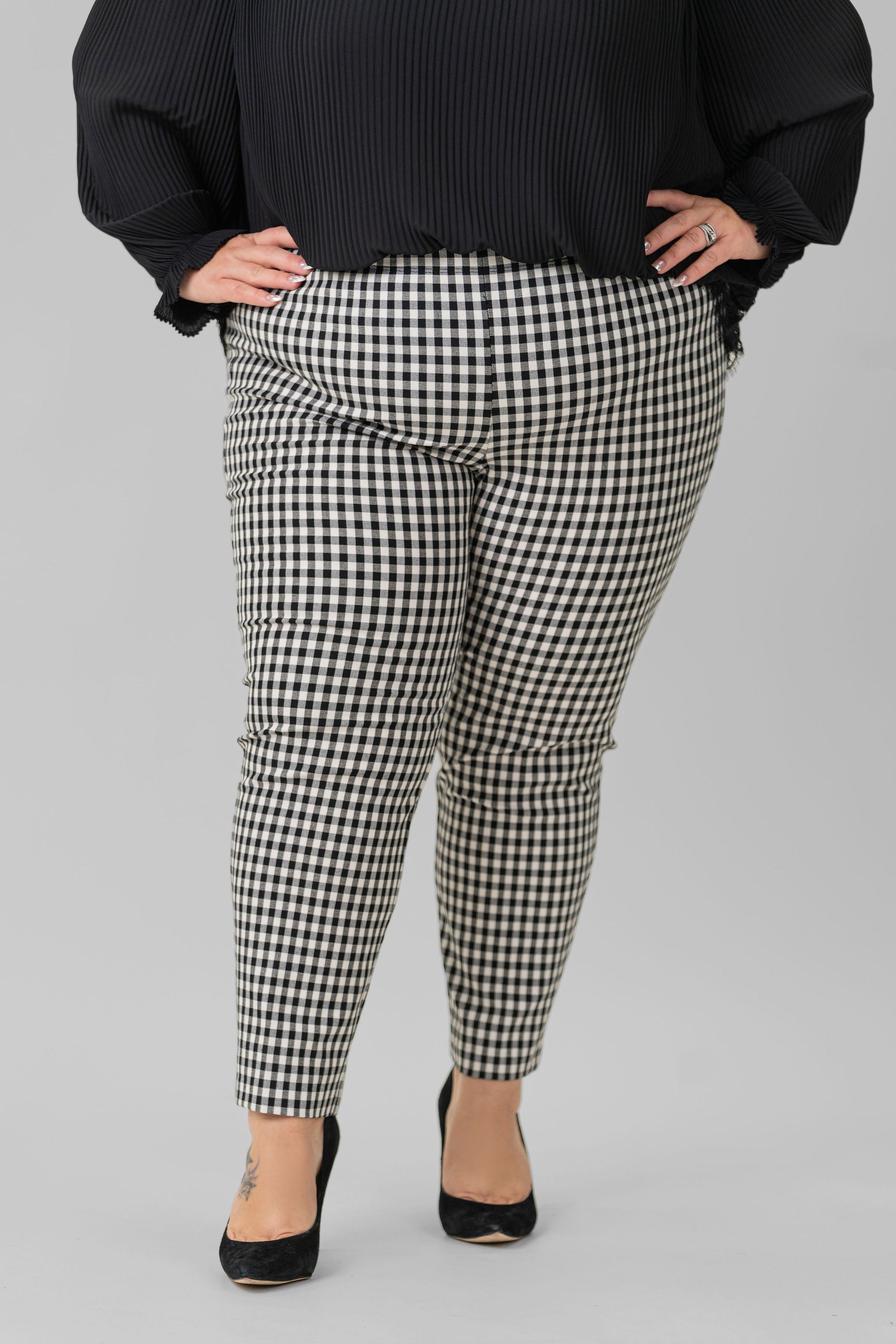 CHECK PIPER PANT plus-size - AMOUR781