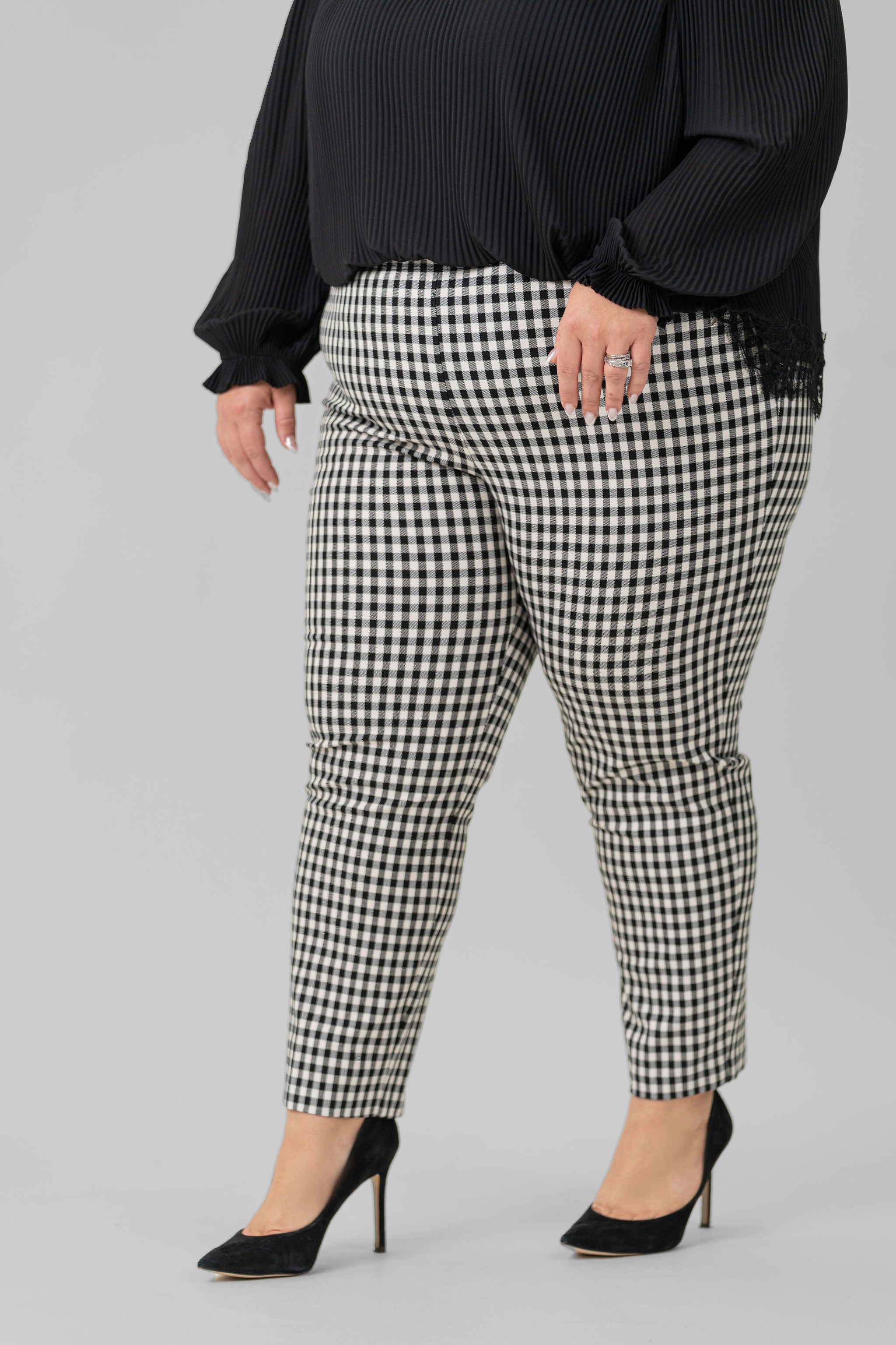 CHECK PIPER PANT plus-size - AMOUR781