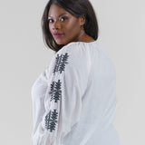 EMBROIDERED TOP plus-size - AMOUR781