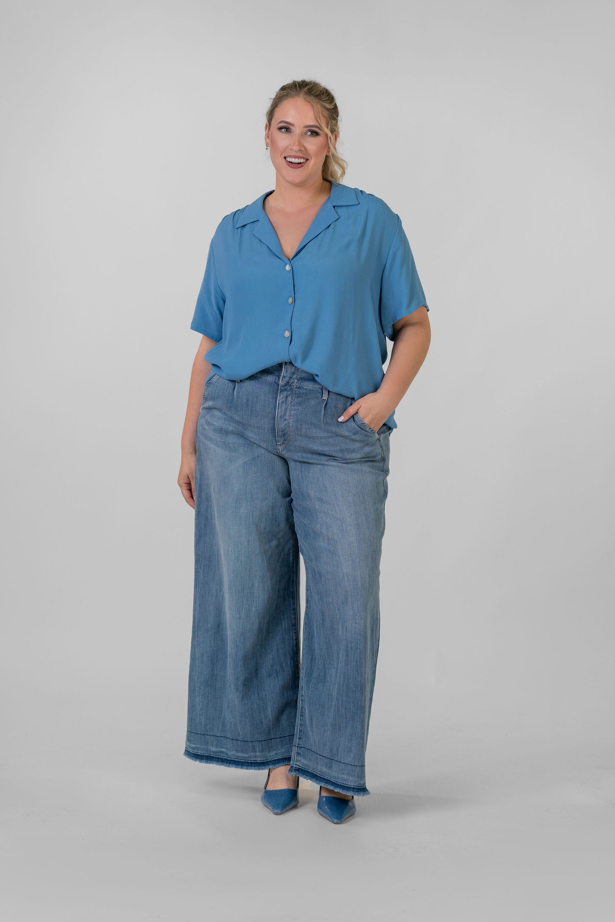 CAMP SHIRT plus-size - AMOUR781