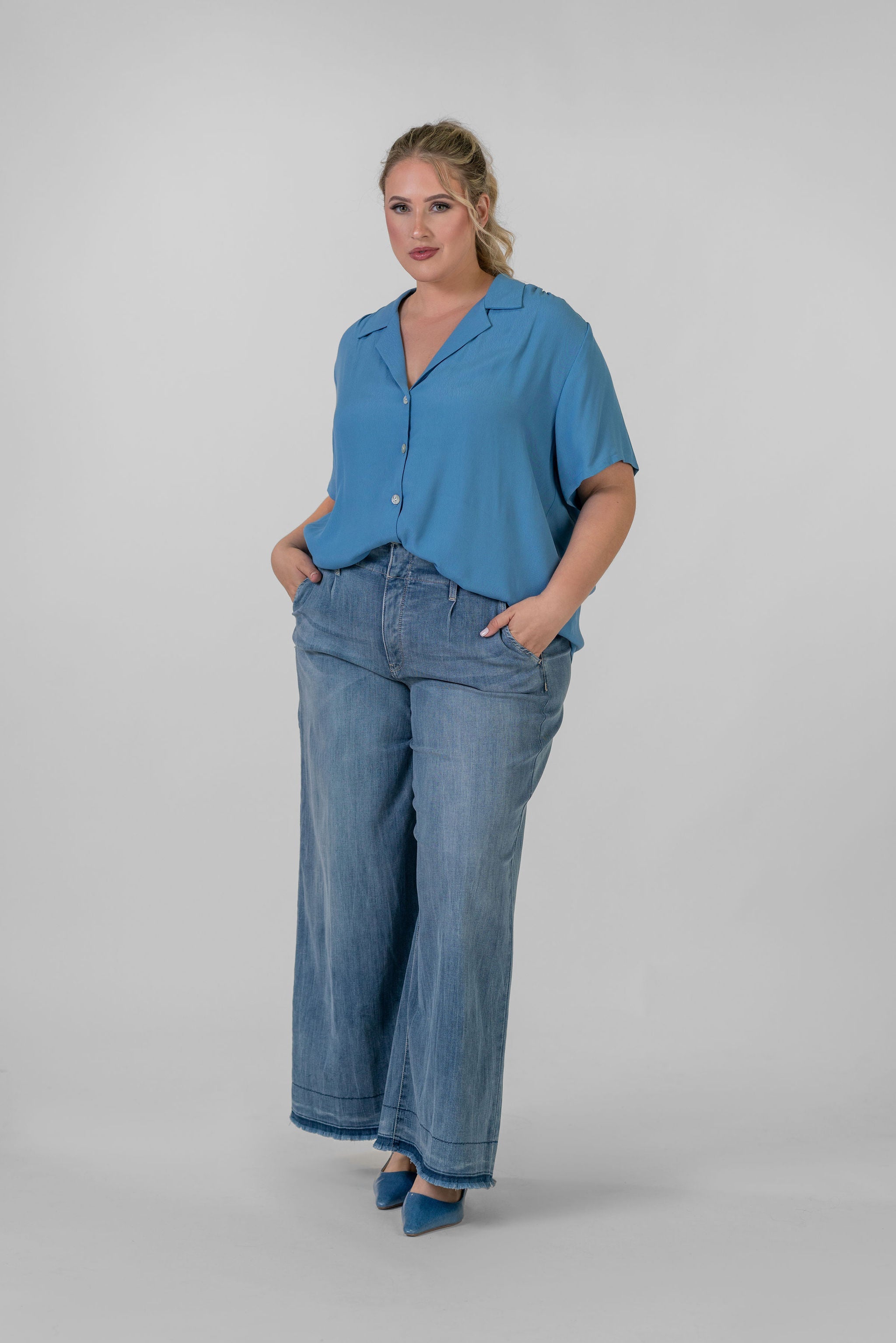 CAMP SHIRT plus-size - AMOUR781