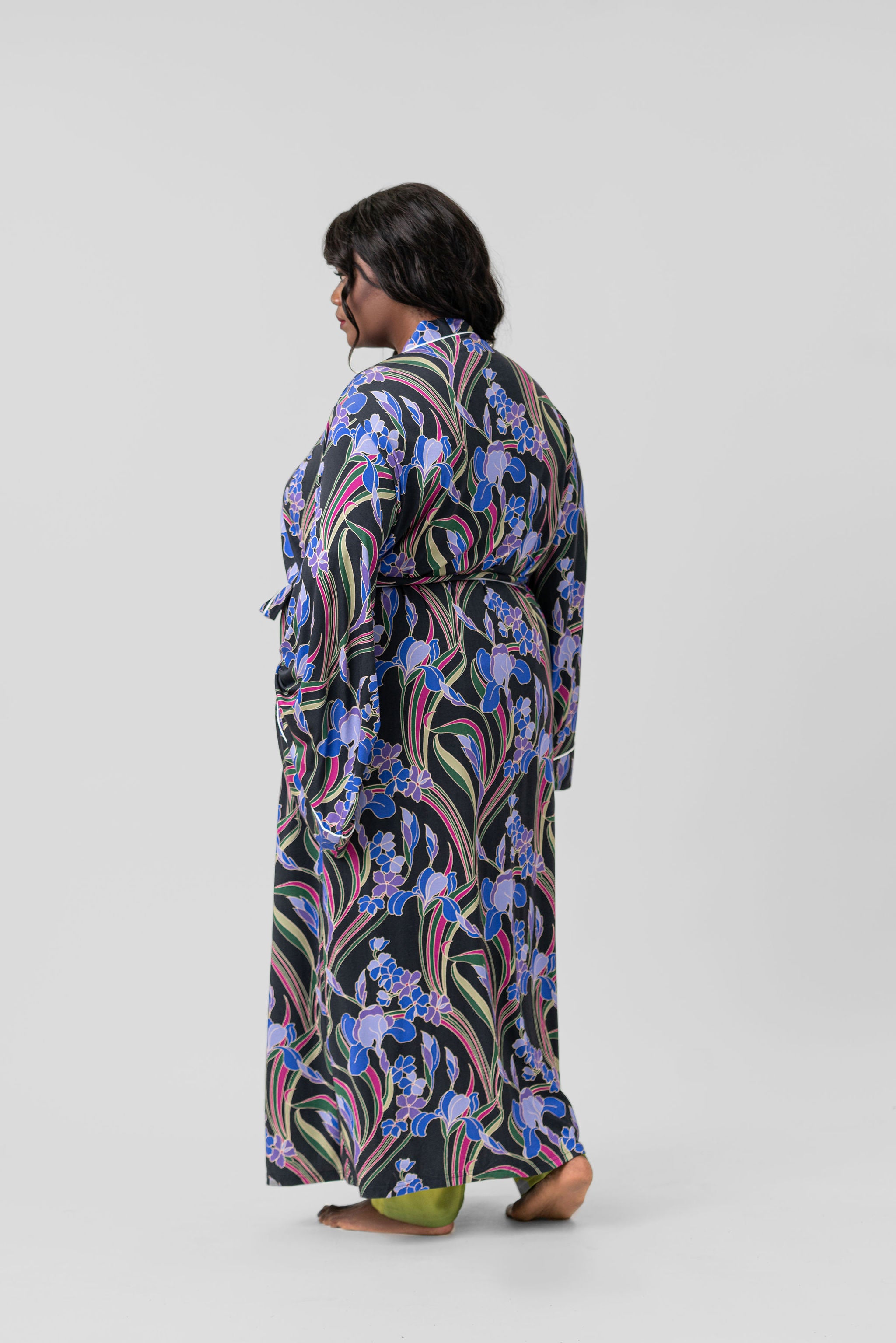 DECO IRIS MAXI ROBE plus-size - AMOUR781