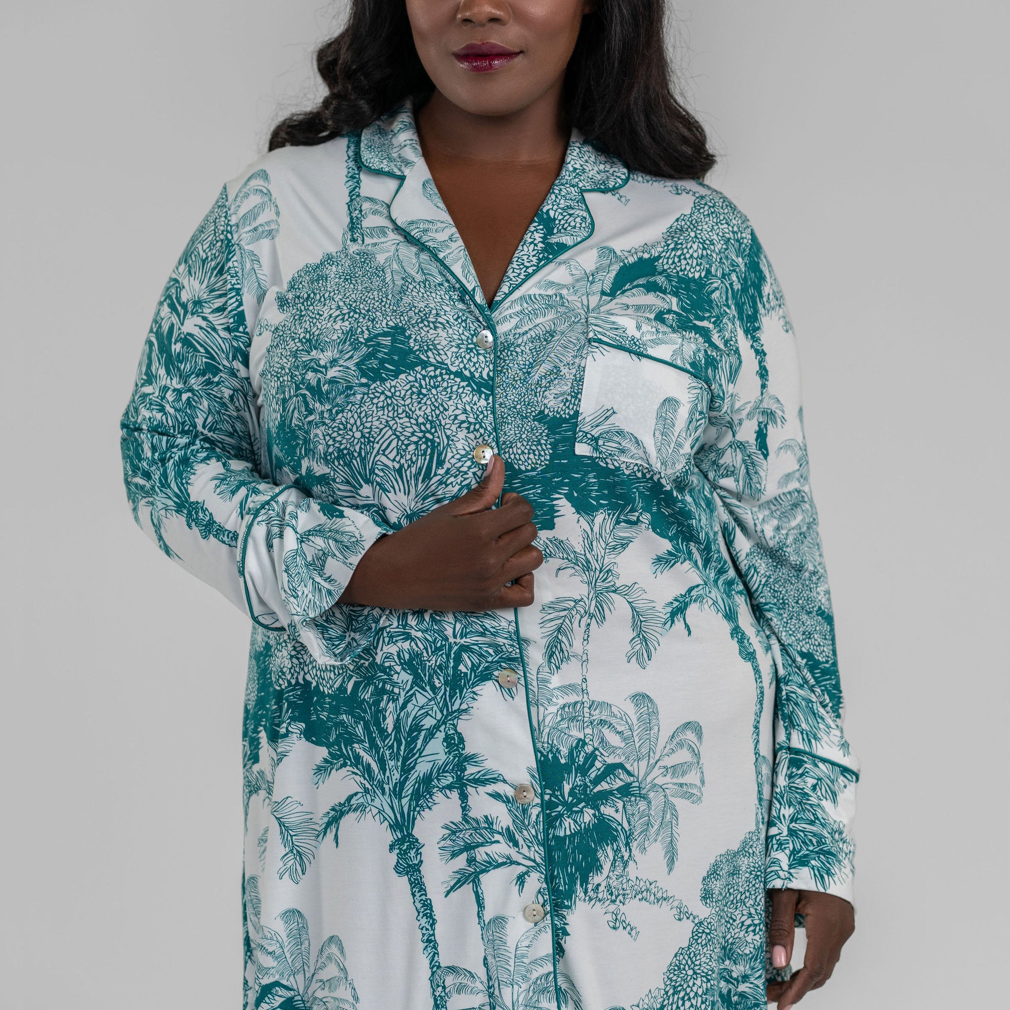 BAMBOO MODAL SLEEP SHIRT - AMOUR781