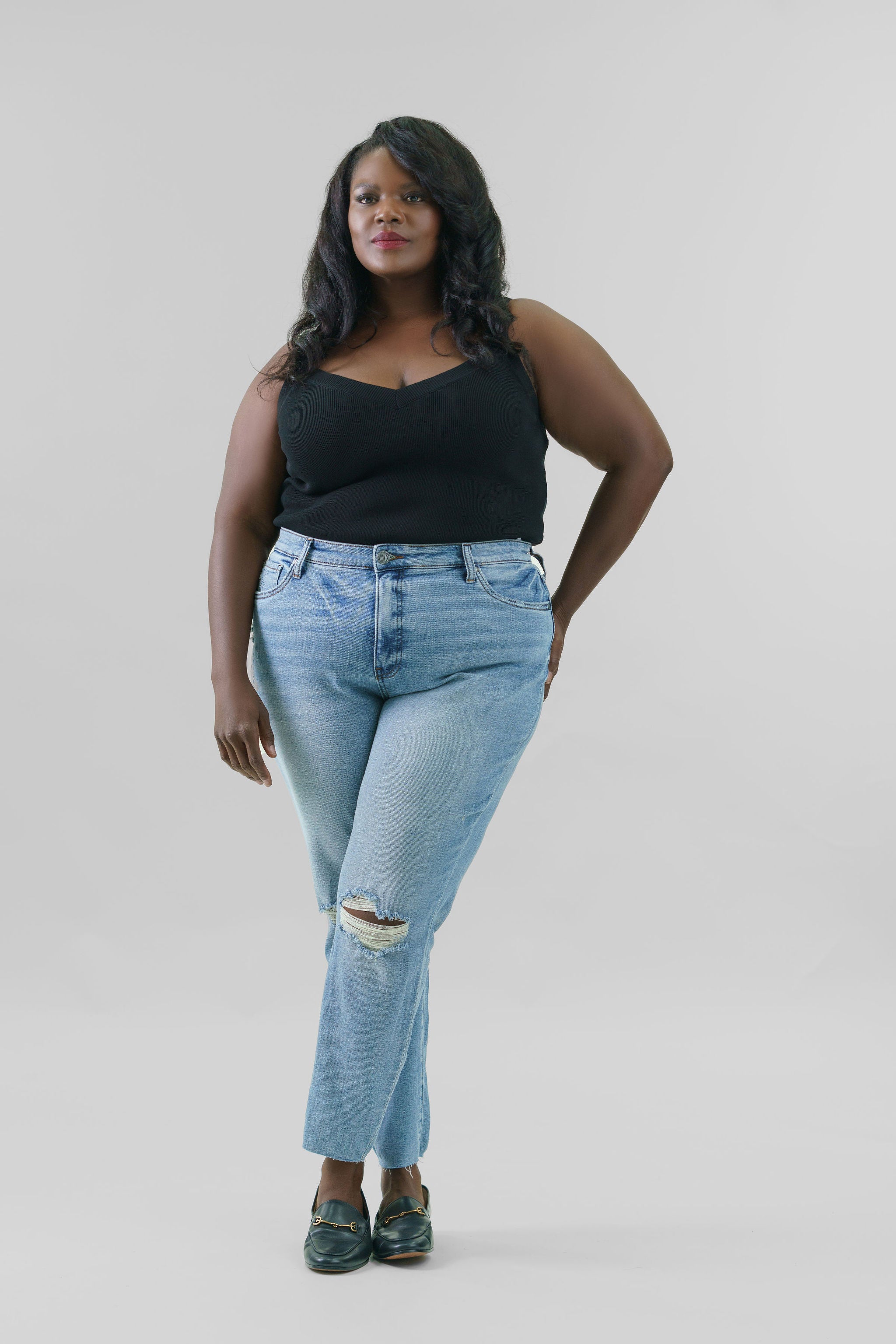 RACHAEL HIGH RISE MOM JEAN plus-size - AMOUR781