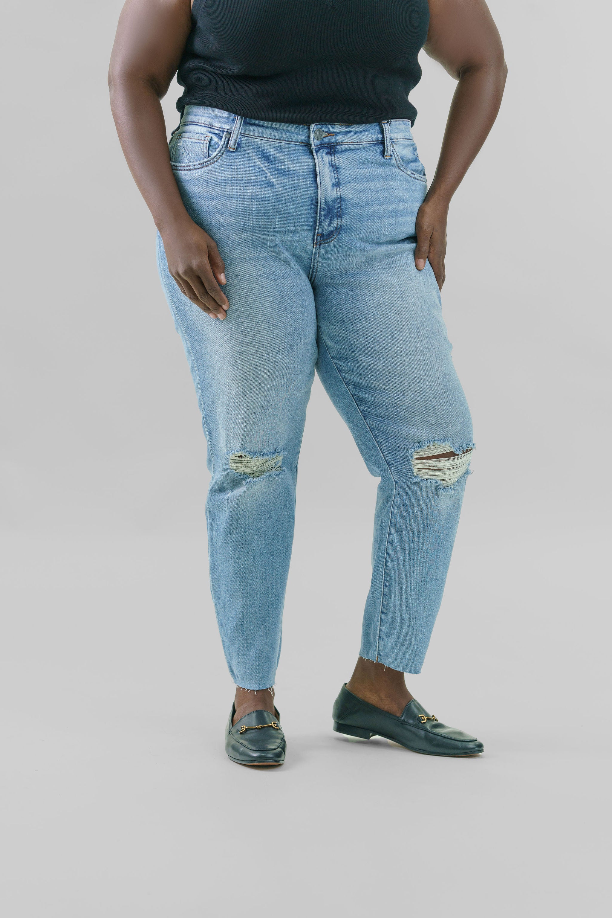 RACHAEL HIGH RISE MOM JEAN plus-size - AMOUR781