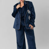 BLUE VELVET JACKET plus-size - AMOUR781