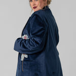 BLUE VELVET JACKET plus-size - AMOUR781