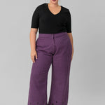 ROXANA COTTON JACQUARD PANTS plus-size - AMOUR781