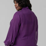 SILK CHIFFON BLOUSE plus-size - AMOUR781