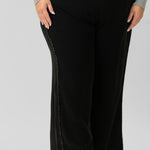 WIDE LEG SEQUIN STRIPE PANT plus-size - AMOUR781