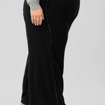 WIDE LEG SEQUIN STRIPE PANT plus-size - AMOUR781