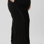 WIDE LEG SEQUIN STRIPE PANT plus-size - AMOUR781