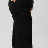 WIDE LEG SEQUIN STRIPE PANT plus-size - AMOUR781