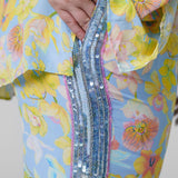 ORCHID BLOOM EMBELLISHED PANTS plus-size - AMOUR781
